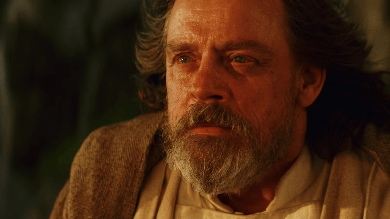 Luke, the look of someone who has passed through everything