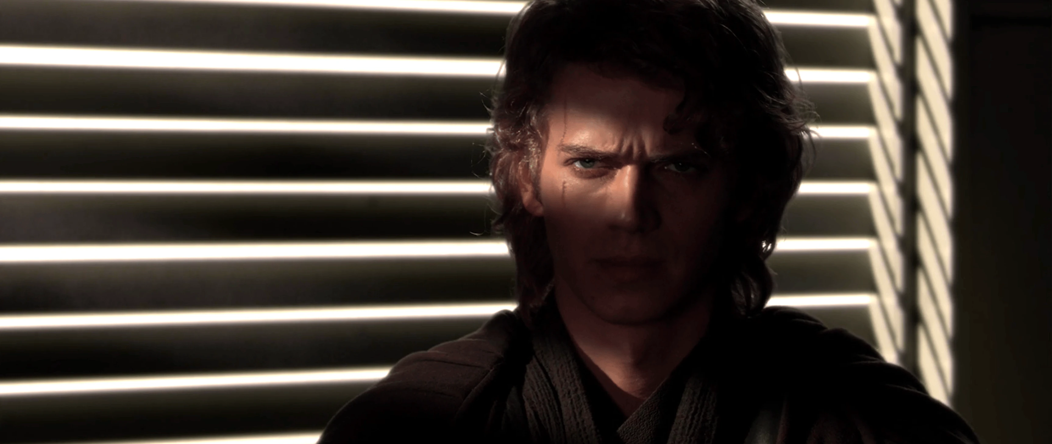 Anakin in shadow, already decided